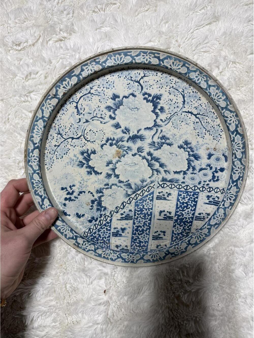 Ming Dynasty Style Decorative Reproduction Tin Plate